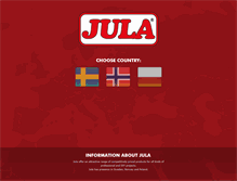 Tablet Screenshot of jula.com